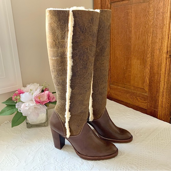 Michael Kors Shoes - NEW Michael Kors Shearling Lined Leather Boots